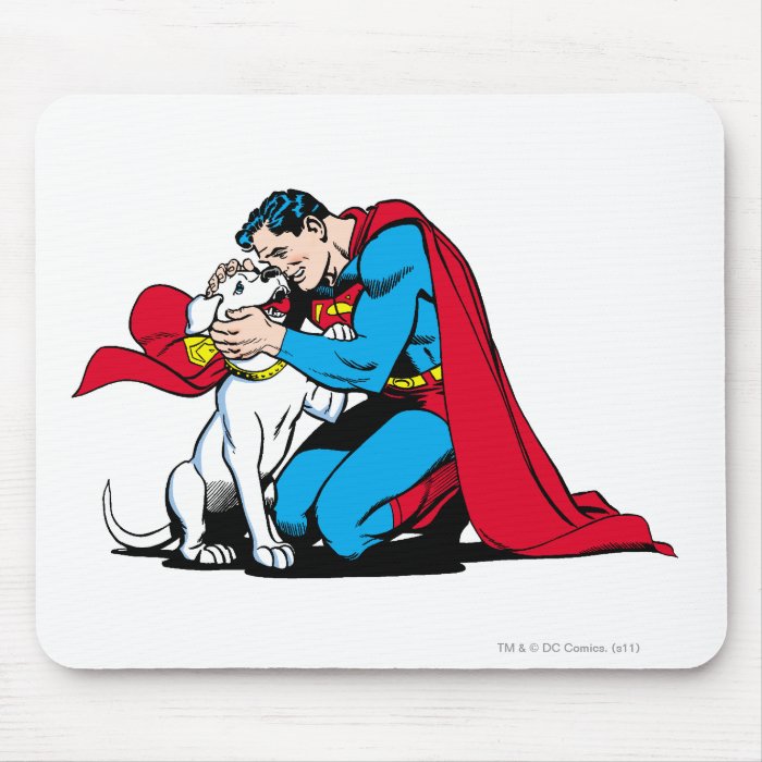 Superman and Krypto Mousepads