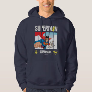 Superman and Krypto Take Flight Hoodie