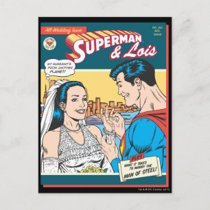 Superman and Lois Comic Postcard