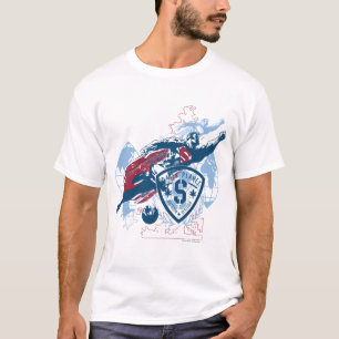 Superman and Map T-Shirt