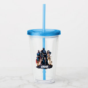 Superman, Batman, & Wonder Woman Trinity Acrylic Tumbler