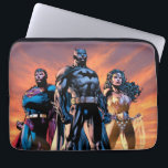Superman, Batman, & Wonder Woman Trinity Laptop Sleeve<br><div class="desc">Customize your product featuring Jim Lee's Trinity artwork of Superman,  Batman,  and Wonder Woman on a rocky hill at sunset.</div>