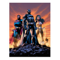 Superman, Batman, & Wonder Woman Trinity Postcard