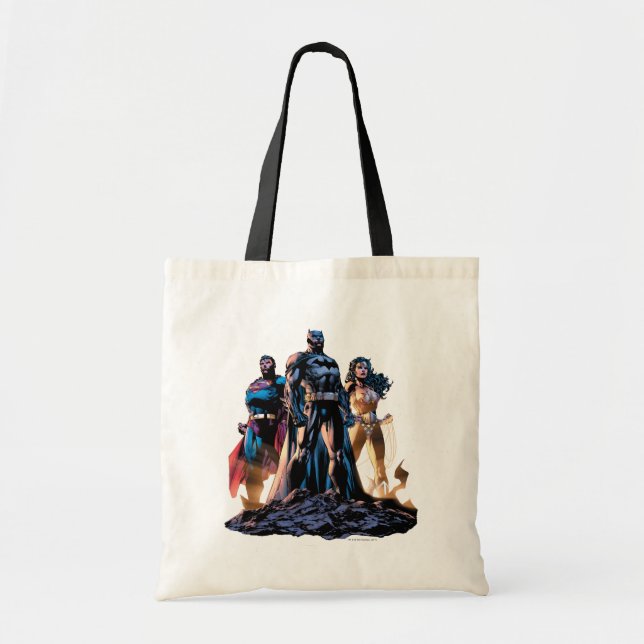 Superman, Batman, & Wonder Woman Trinity Tote Bag (Front)
