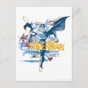 Superman Bio Design Postcard