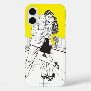 Superman Black and White 5 iPhone 16 Plus Case