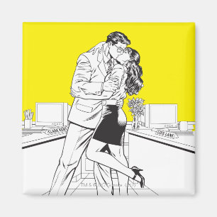 Superman Black and White 5 Magnet