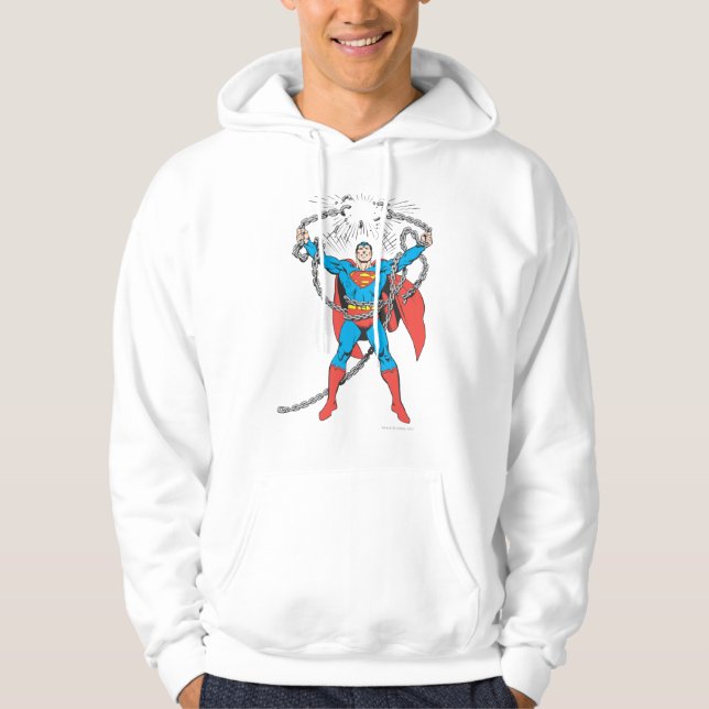 Superman Breaks Chains Hoodie (Front)