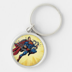 Superman breaks chains keychain