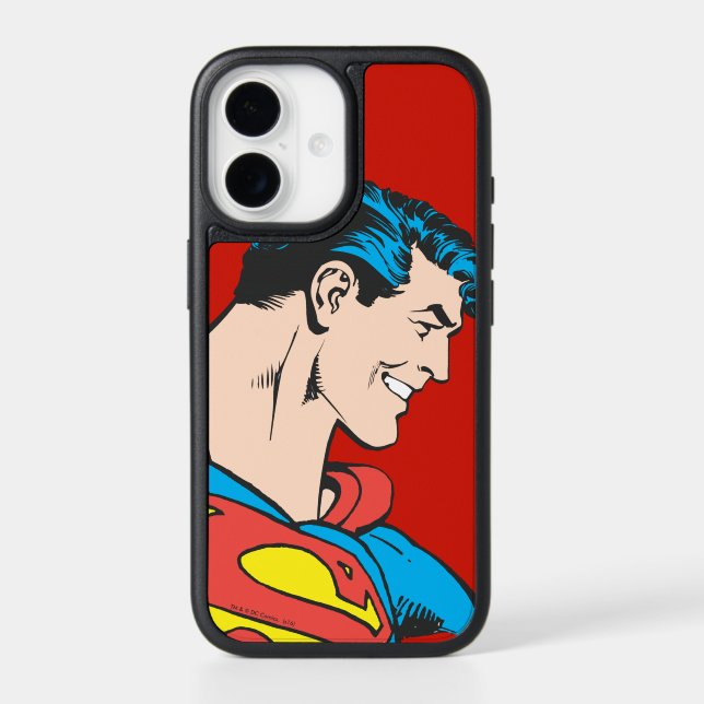 Superman Bust 4 Otterbox iPhone Case (Back)