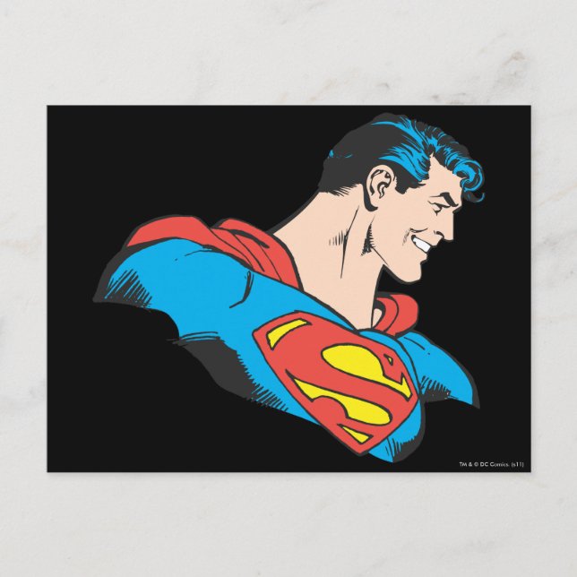 Superman Bust 4 Postcard (Front)