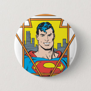 Superman Bust Pinback Button