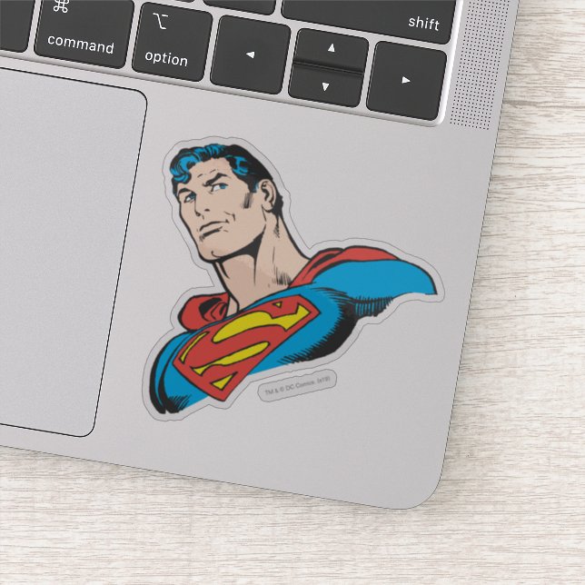 Superman Bust Smirk Sticker (Detail)