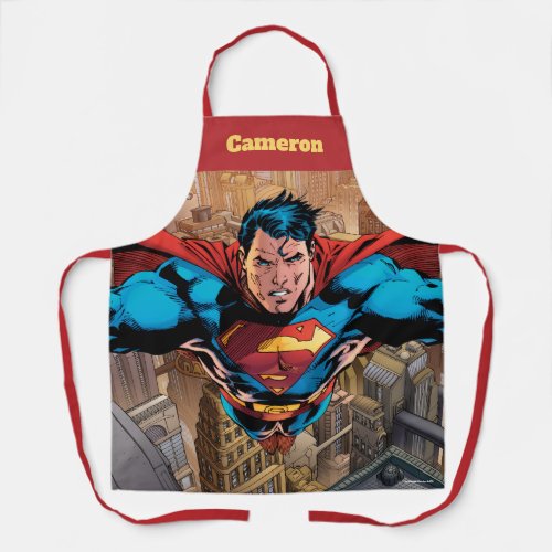 Superman cape flies apron