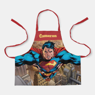 Superman cape flies apron