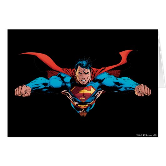 Superman cape flies cards (Front Horizontal)