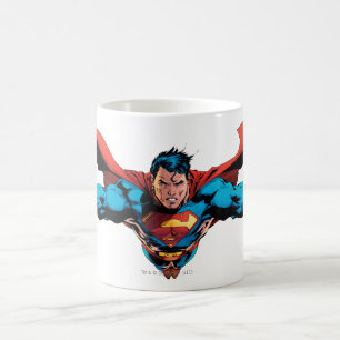 Superman cape flies coffee mug