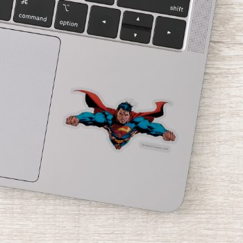 Superman Cape Flies Sticker by superman at Zazzle