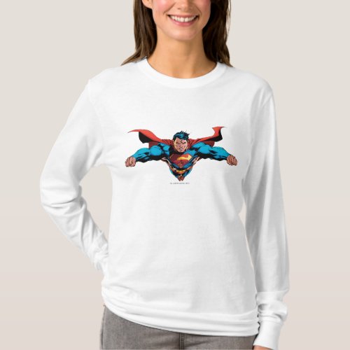 Superman cape flies T_Shirt