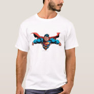 Superman Cape Flies T-shirt at Zazzle