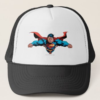 Superman Cape Flies Trucker Hat by superman at Zazzle