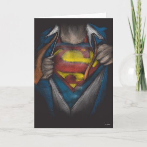 Superman | Chest Reveal Sketch Colorized