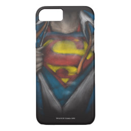 Superman | Chest Reveal Sketch Colorized iPhone 8/7 Case