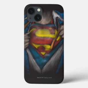 Superman   Chest Reveal Sketch Colorized iPhone 13 Case