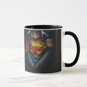 Superman Chest Reveal Sketch Colorized Mug