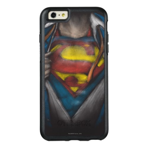 Superman  Chest Reveal Sketch Colorized OtterBox iPhone 66s Plus Case