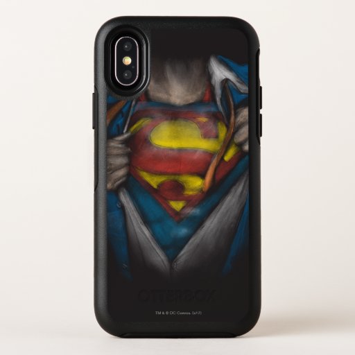 Superman | Chest Reveal Sketch Colorized OtterBox Symmetry iPhone X Case