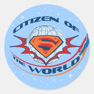 Superman Citizen of the World Classic Round Sticker