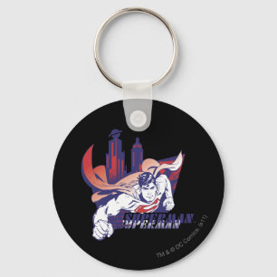 Superman City and Name Keychain