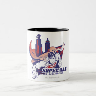 Superman City and Name Two-Tone Coffee Mug