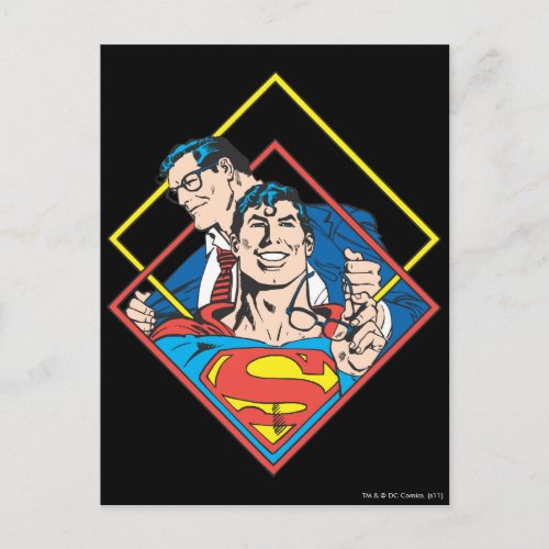 Superman/Clark Kent Postcard