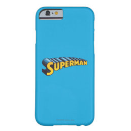 Superman | Classic Name Logo Barely There iPhone 6 Case