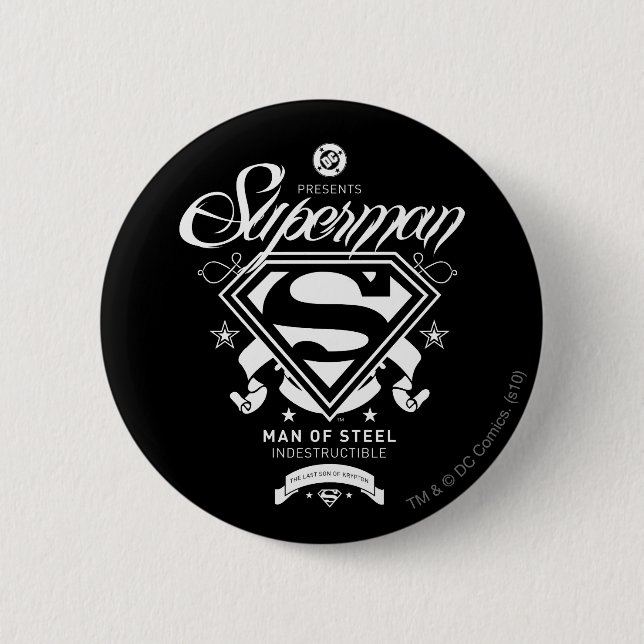 Superman Coat of Arms Button (Front)