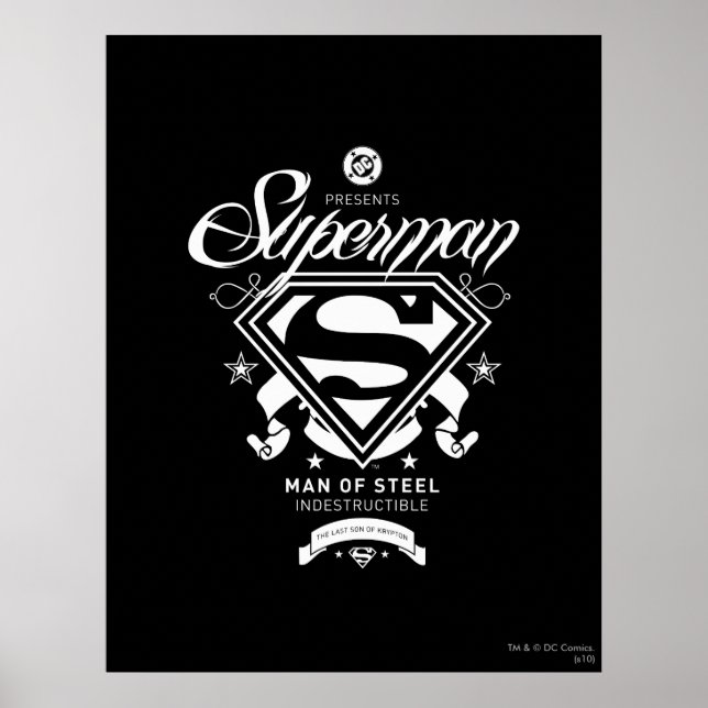Superman Coat of Arms Poster (Front)