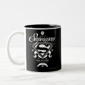 Superman Coat of Arms Two-Tone Coffee Mug (Left)