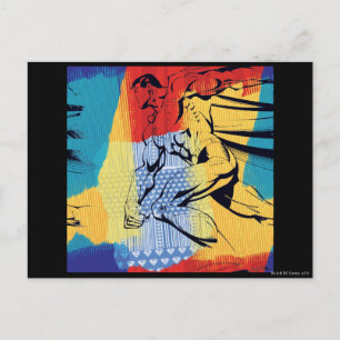 Superman Colorful Postcard