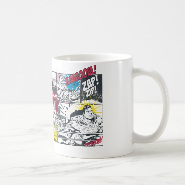 Superman Comic Book Collage Coffee Mug (Right)