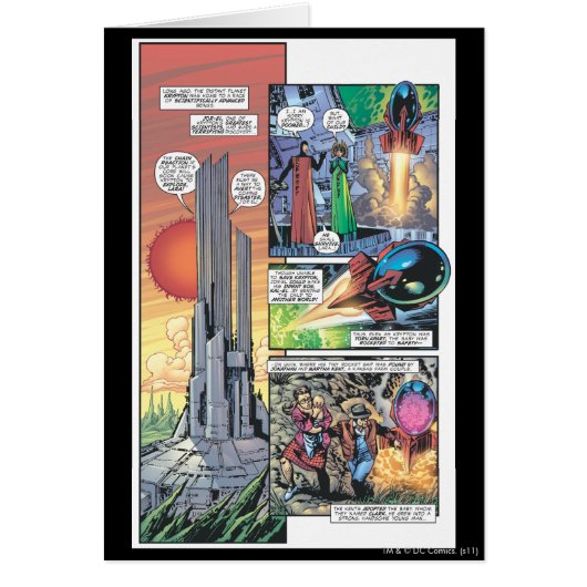 Superman Comic Panel - Clark's Origins Cards (Front)