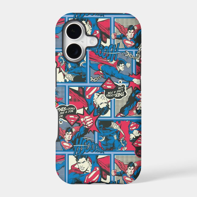Superman Comic Pattern Iphone Case (Back)