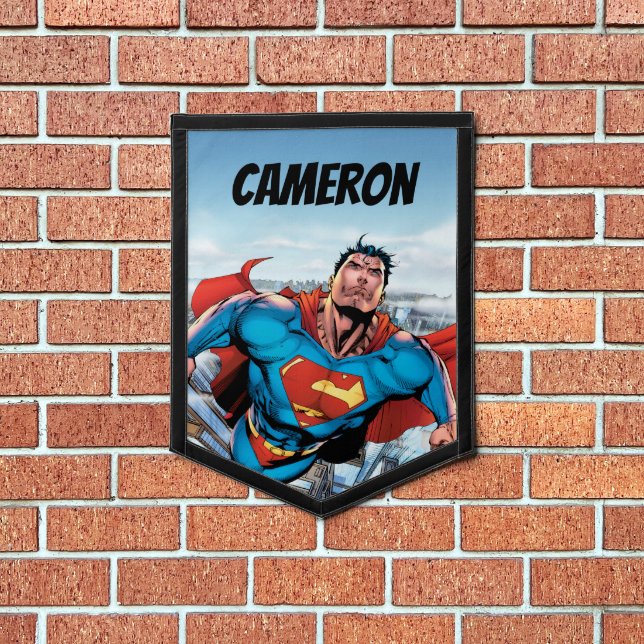 Superman Comic Style | Add Your Name Pennant (Insitu 1)