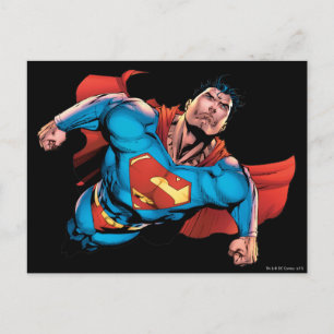 Superman Comic Style Postcard