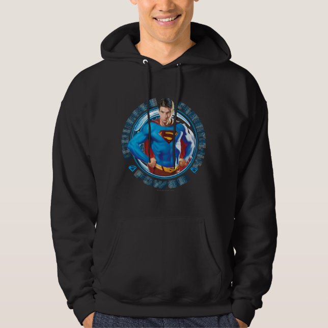 Superman Courage Strength Power Hoodie (Front)