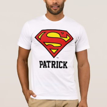 Superman | Custom Name T-shirt by superman at Zazzle