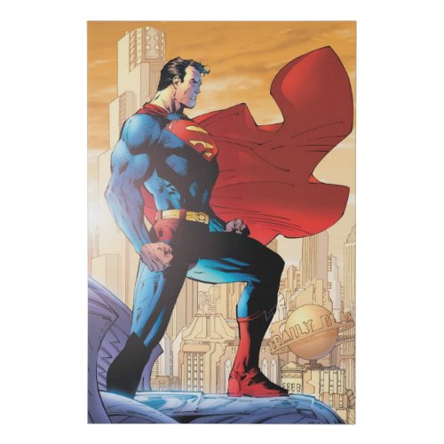Superman Daily Planet Faux Canvas Print