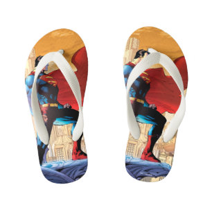 Superman Daily Planet Kid's Flip Flops