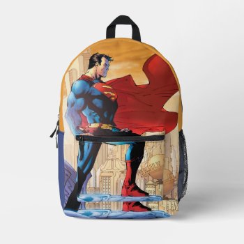 Superman Daily Planet Printed Backpack by superman at Zazzle